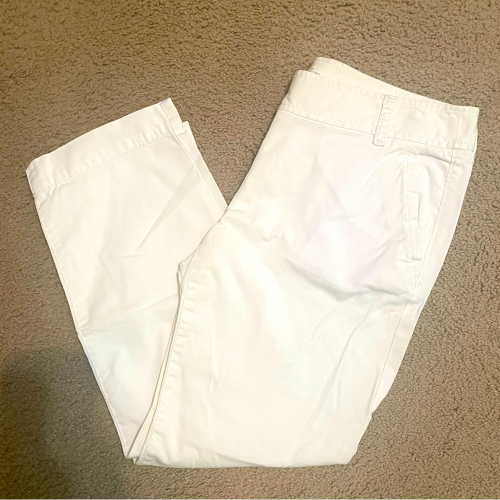 Loft White Capri Pants Sz 4
